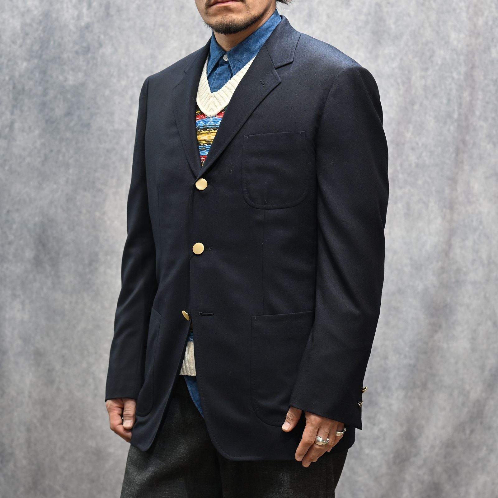 EF.Wool Saxony Blazer （DNY）｜ブレザー ジャケット｜2603-8002