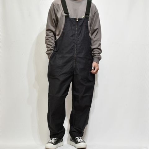 DECK TYPE WIDE OVERALLS (BLACK)