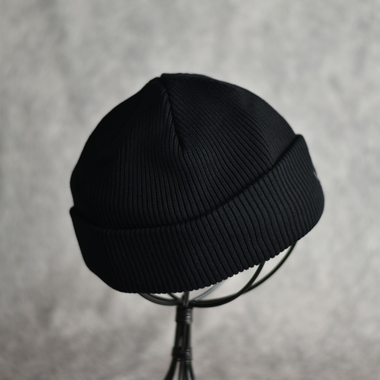 CAL NT LOGO KNIT CAP (BLACK) / ロゴ刺繍 ニットキャップ