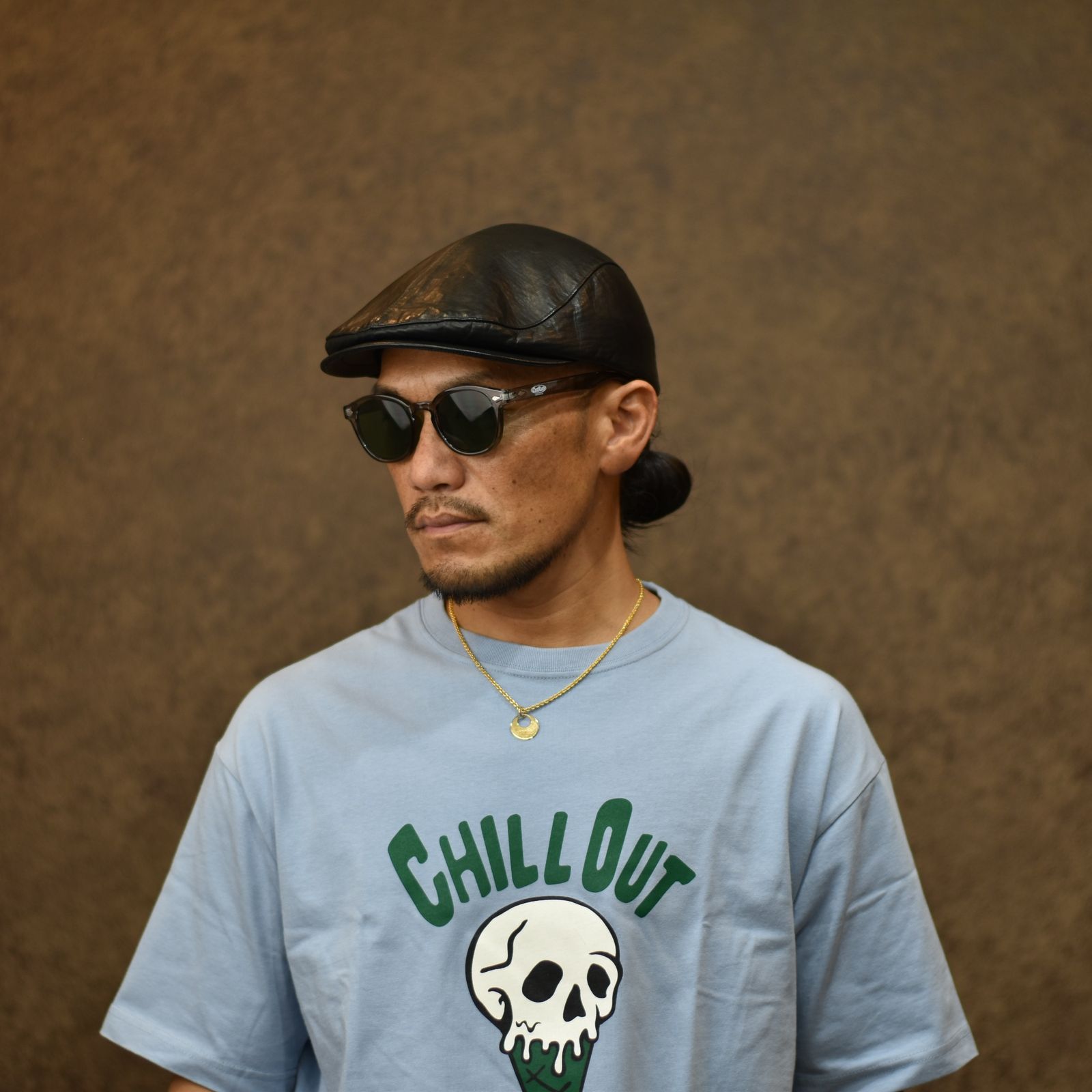 CUTRATE LOGO GLASSES (CLEAR GRAY × GREEN) / カットレイト ロゴ グラシズ