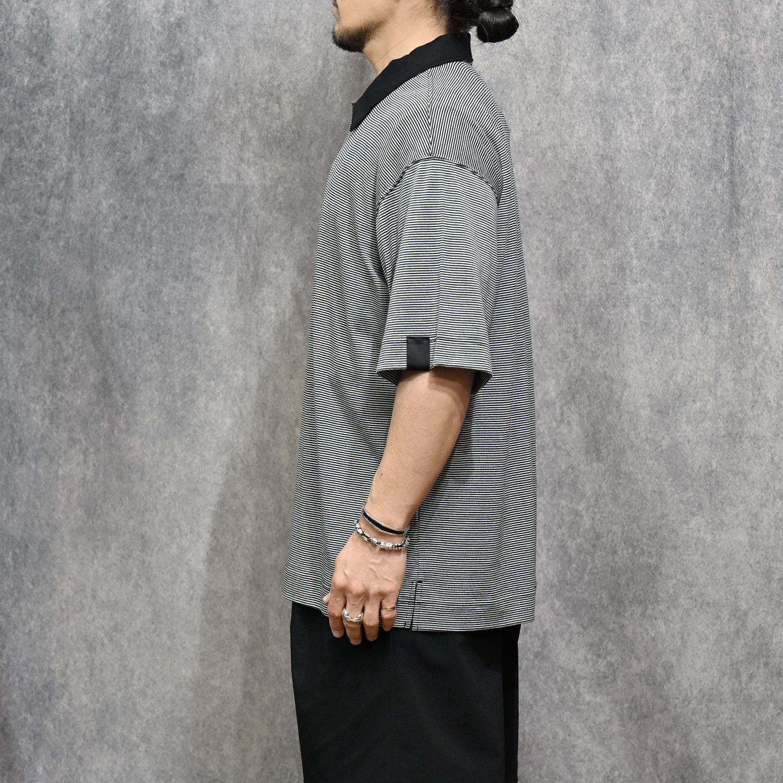 POLO SHIRT （BK BORDER / ブラックボーダー）｜ポロシャツ｜2261-CS57-019