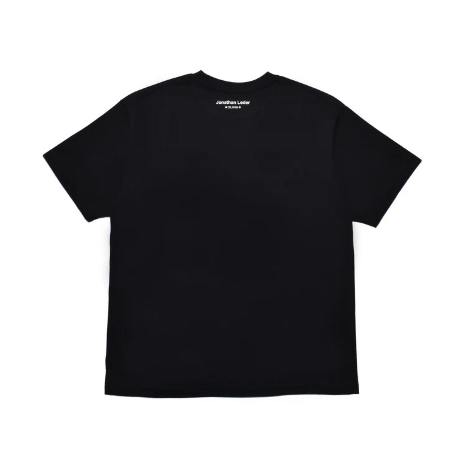 Jonathan Leder × Stie-lo "OLIVIA" Crewneck T-SH （BLACK） / プリントTシャツ （ブラック） 25MND-STL004