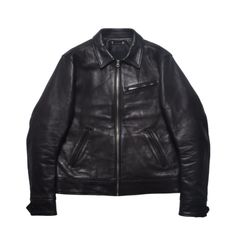 Leather Zipup JKT （BLK）｜レザージャケット｜2602-8001