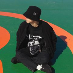 High Neck Sweat （BLACK） ハイネック スウェット トレーナー