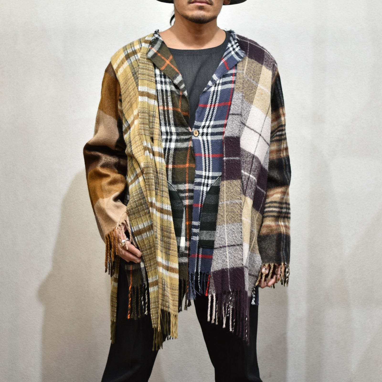 MINEDENIM - OLD PARK×MINEDENIM Check MufflerCardigan | chord