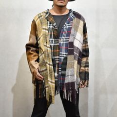 OLD PARK×MINEDENIM Check MufflerCardigan