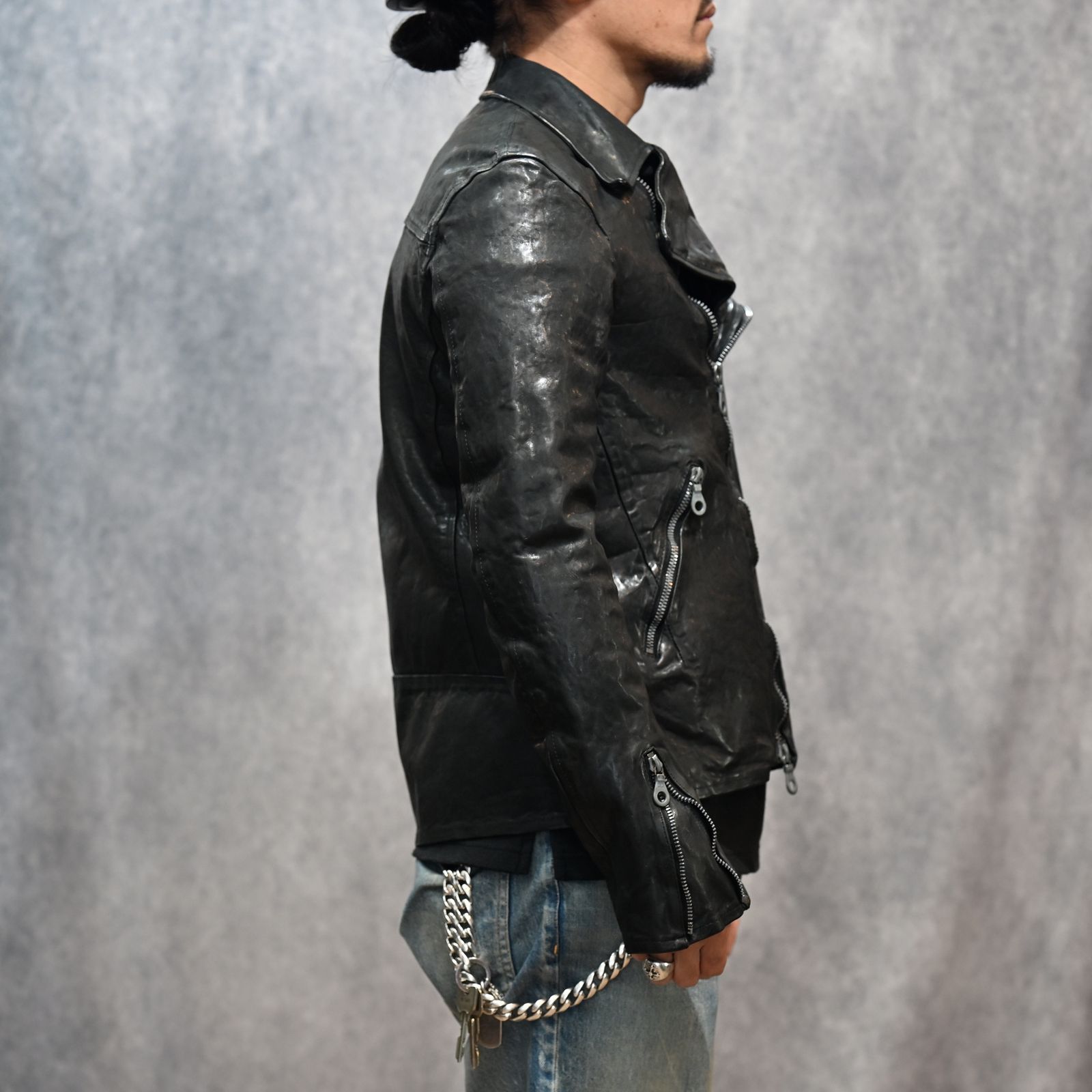 ISAMU KATAYAMA BACKLASH - イタリーショルダー製品染め ダブル