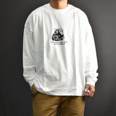 ×VENICE8 COFFEE HOUSE G.O.D DROP SHOULDER L/S TEE (WHT) / ドロップショルダー ロンT