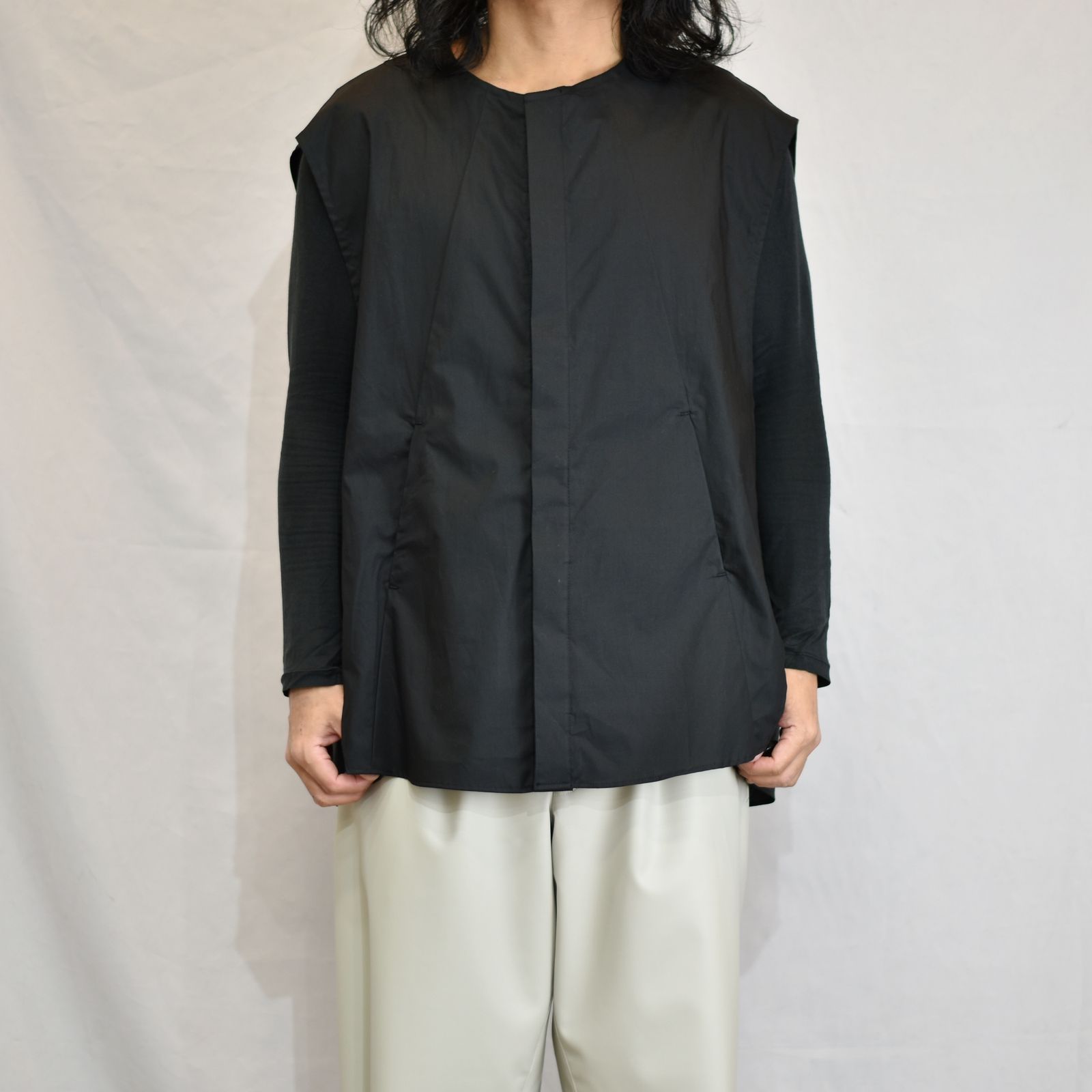 シャツベスト / LB23SS-ESSH01-BC (BLACK)