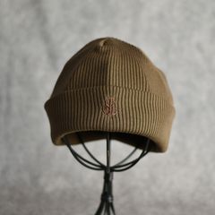 CAL NT LOGO KNIT CAP (BROWN) / ロゴ刺繍 ニットキャップ