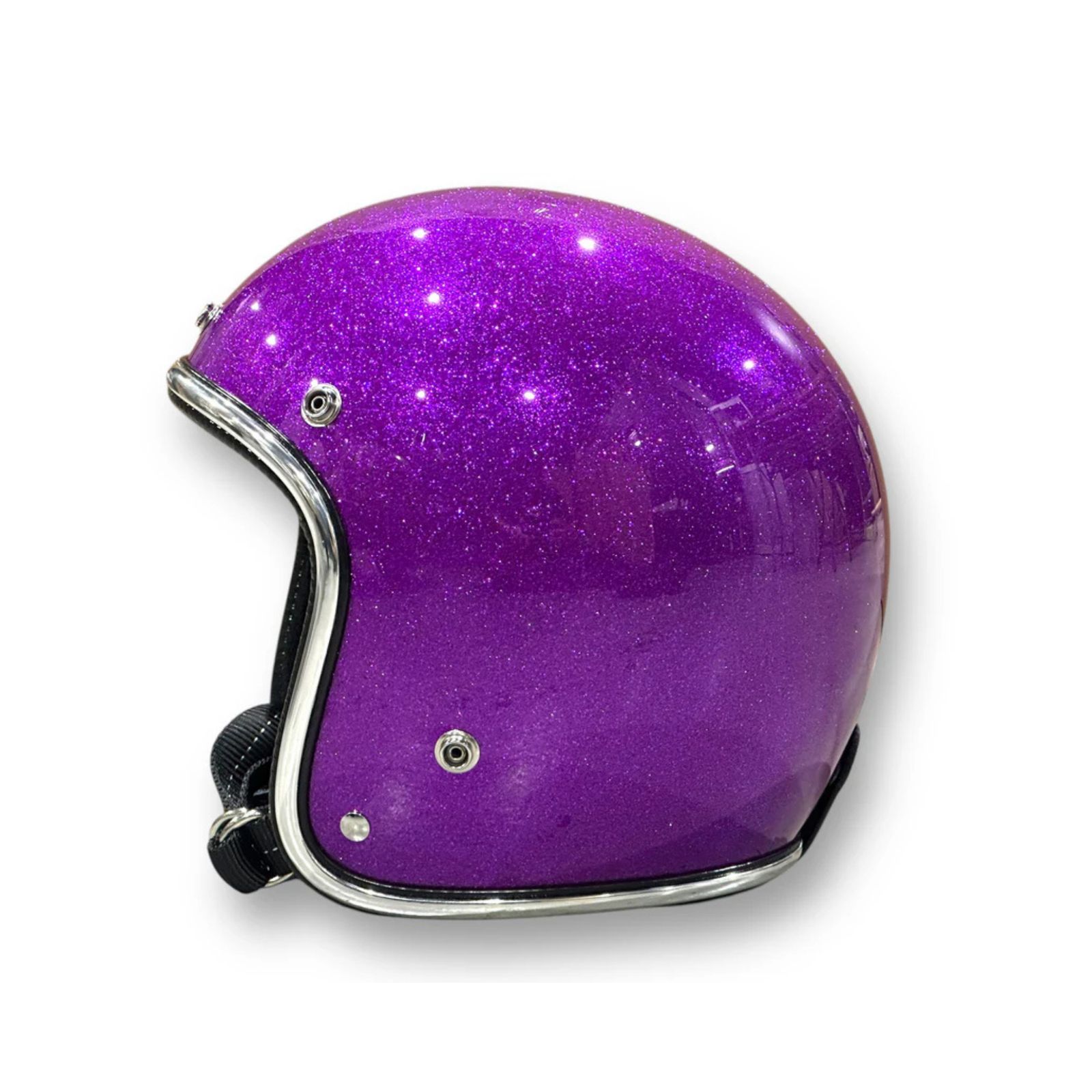 【XSサイズ｜即日発送】 | GLITTER 3/4 HELMET (PURPLE) | グリッターヘルメット