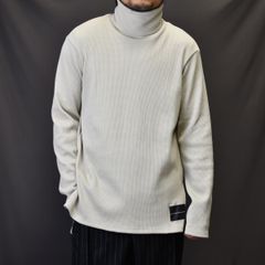 base layer turtle neck #17 (GREIGE) / ワッフル タートルネック