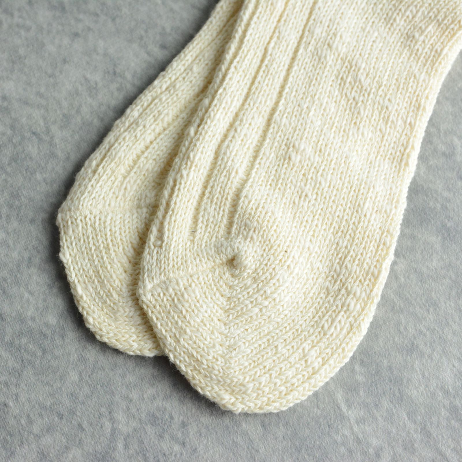 decka* MINEDENIM Melange Rib SOX （OWH） /  リブソックス （オフホワイト）