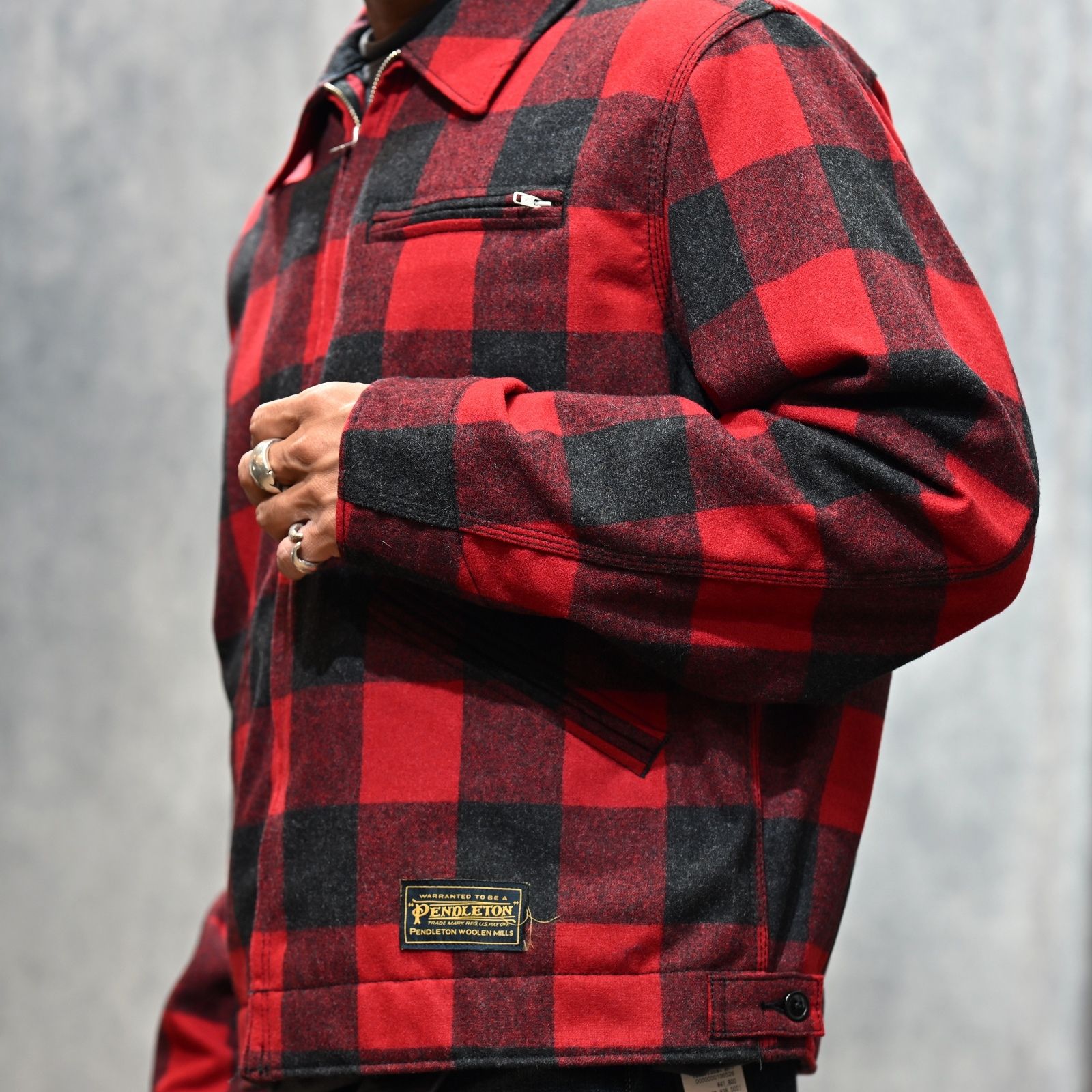 PENDLETON W.Plaid Zipup Work JKT （RPT）｜ペンドルトン ジップアップ ワークジャケット｜MND-PDL801