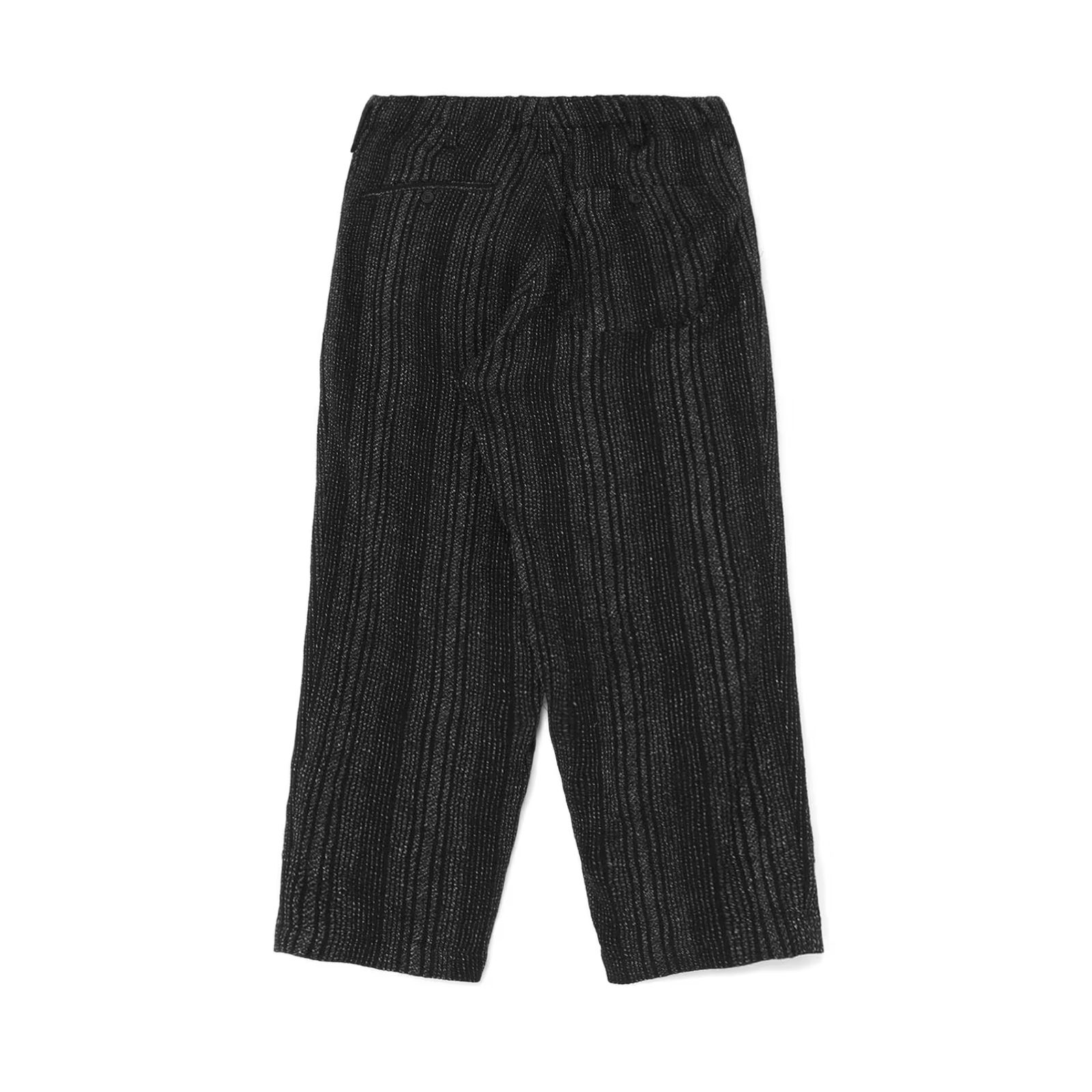 C/L S.T B Z-STRIPE COIN POCKET WIDE PANTS (BLACK) / ストライプ コインポケット ワイドパンツ / HS-P24-011-1-02