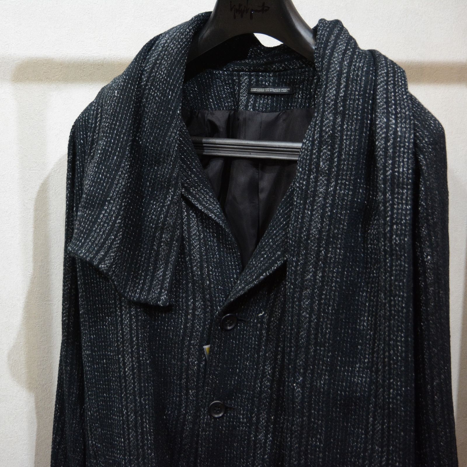 stole jacket  (BLACK) / ストールジャケット （ブラック）