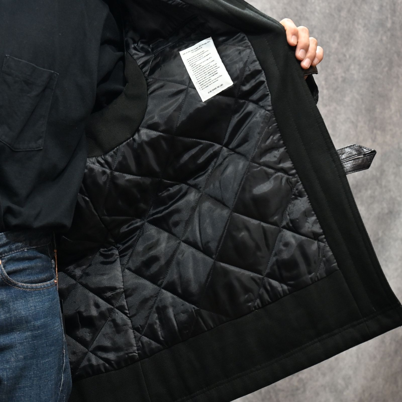 Mouton Collar Duck Military Haif CT （BLK）｜ムートンカラー ミリタリーハーフコート｜2511-9004