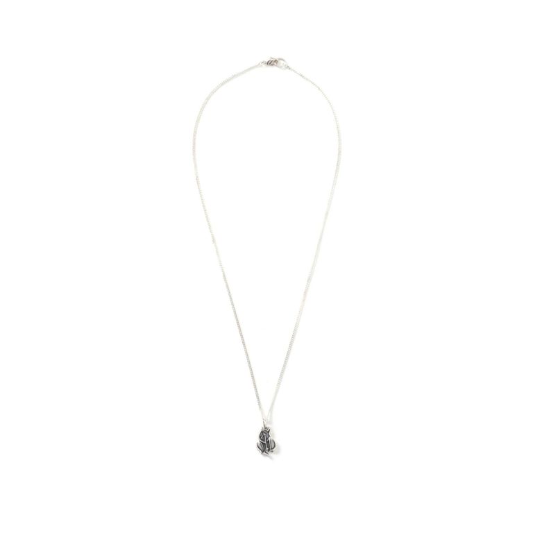 CALEE - CAL NT LOGO SILVER NECKLACE (SILVER) / シルバーネックレス 