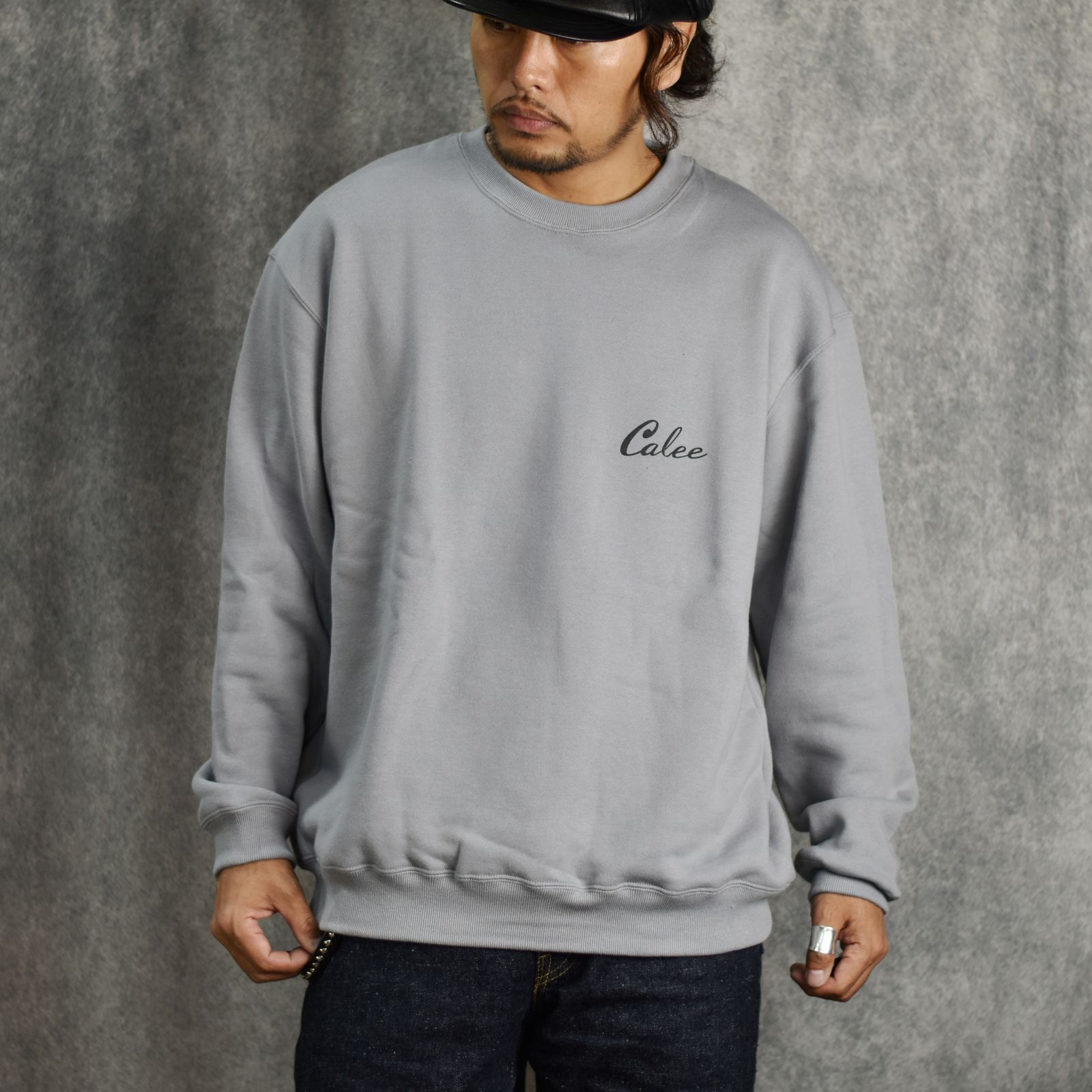 SYNDICATE RETRO GIRL CREW NECK SW ＜NATURALLY PAINT DESIGN＞ (GRAY) / レトロガール クルーネック スウェット トレーナー