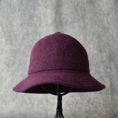Angora Wool Bell Hat "BOYZ" (BURGUNDY) / アンゴラウール ベル型ハット