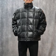 LEATHER DOWN JK (BLACK） / レザー ダウンジャケット （ブラック） 78001130