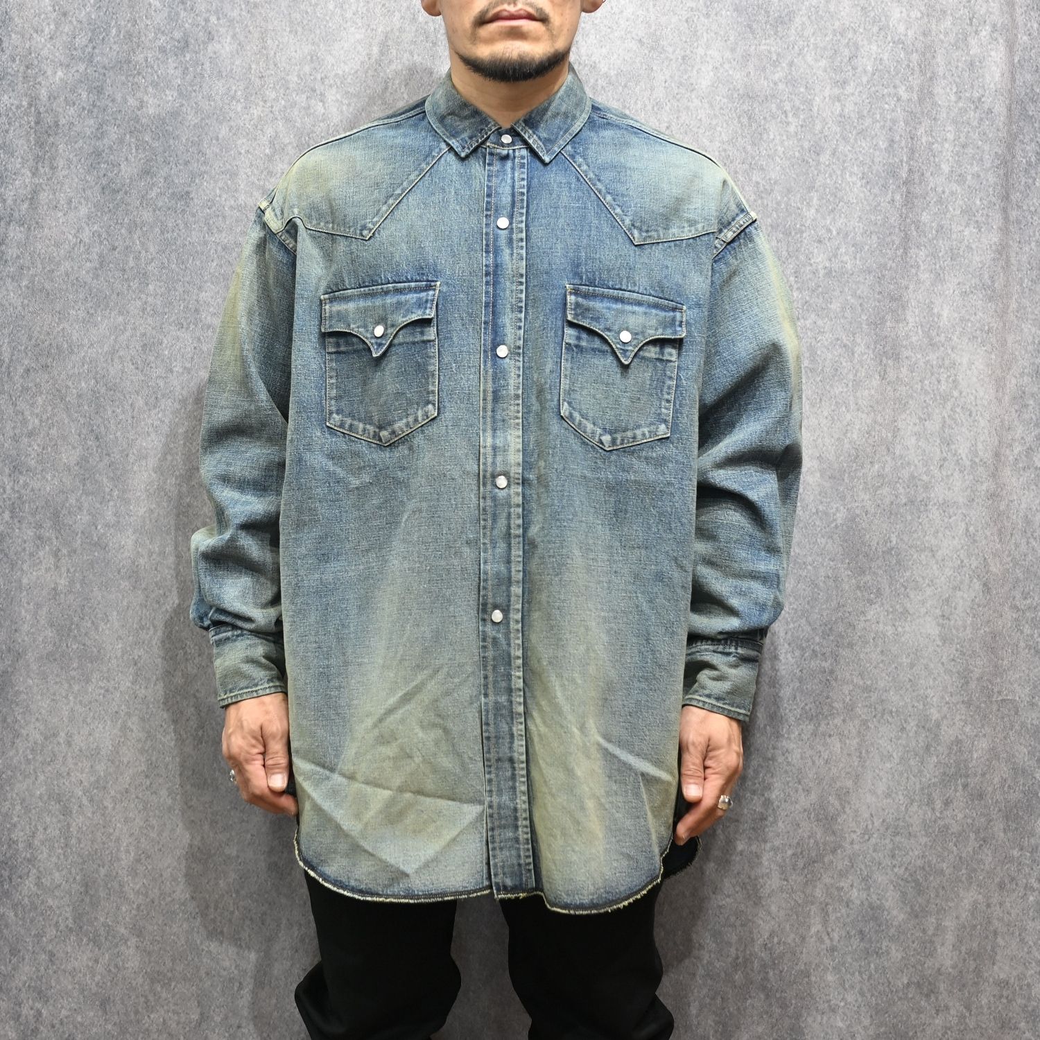 LV DENIM BIG WESTERN SHIRTS （USD） / USネイビー デニムトラウザー （インディゴ） 2026SS-PT4-YT