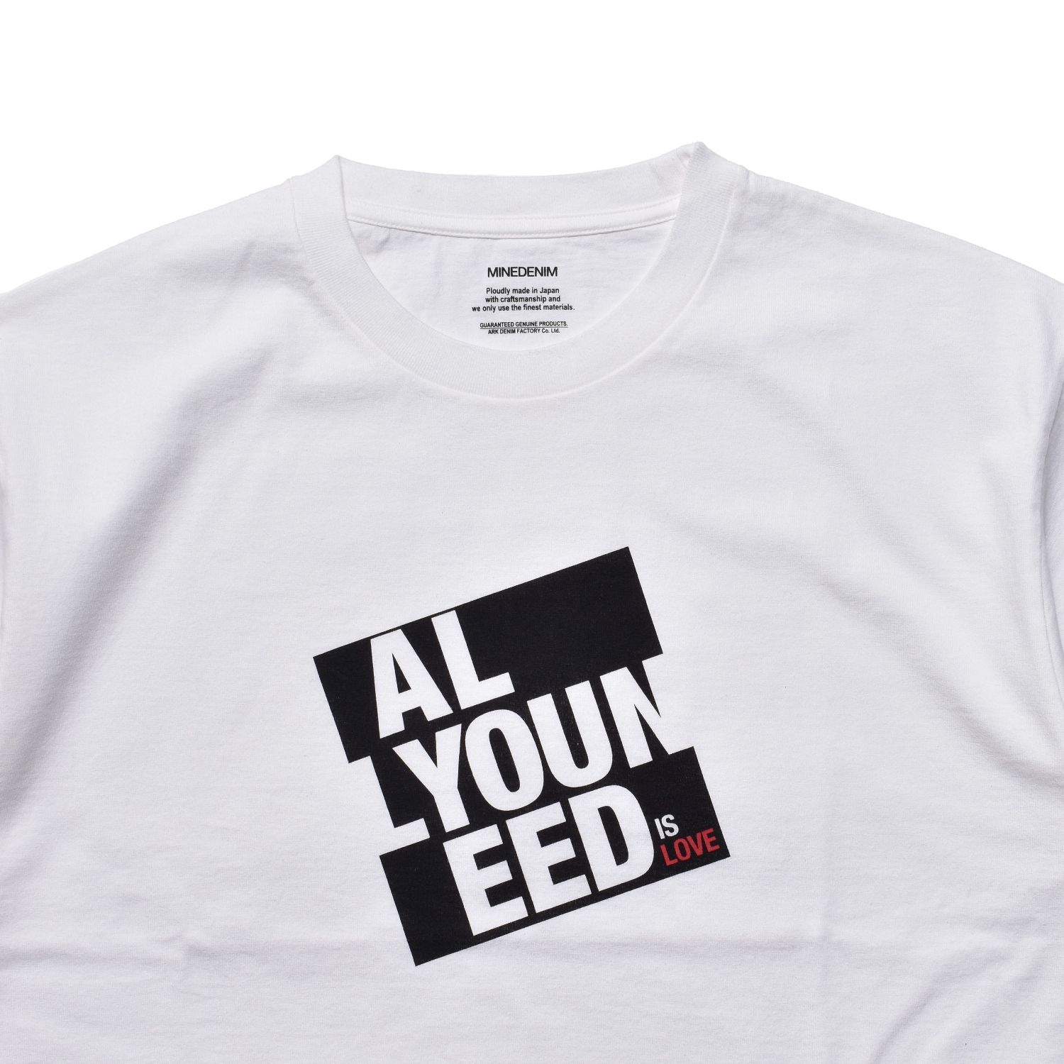 All You Need is Love Tee （WHT） ｜プリントTシャツ (ホワイト)｜2604-4004