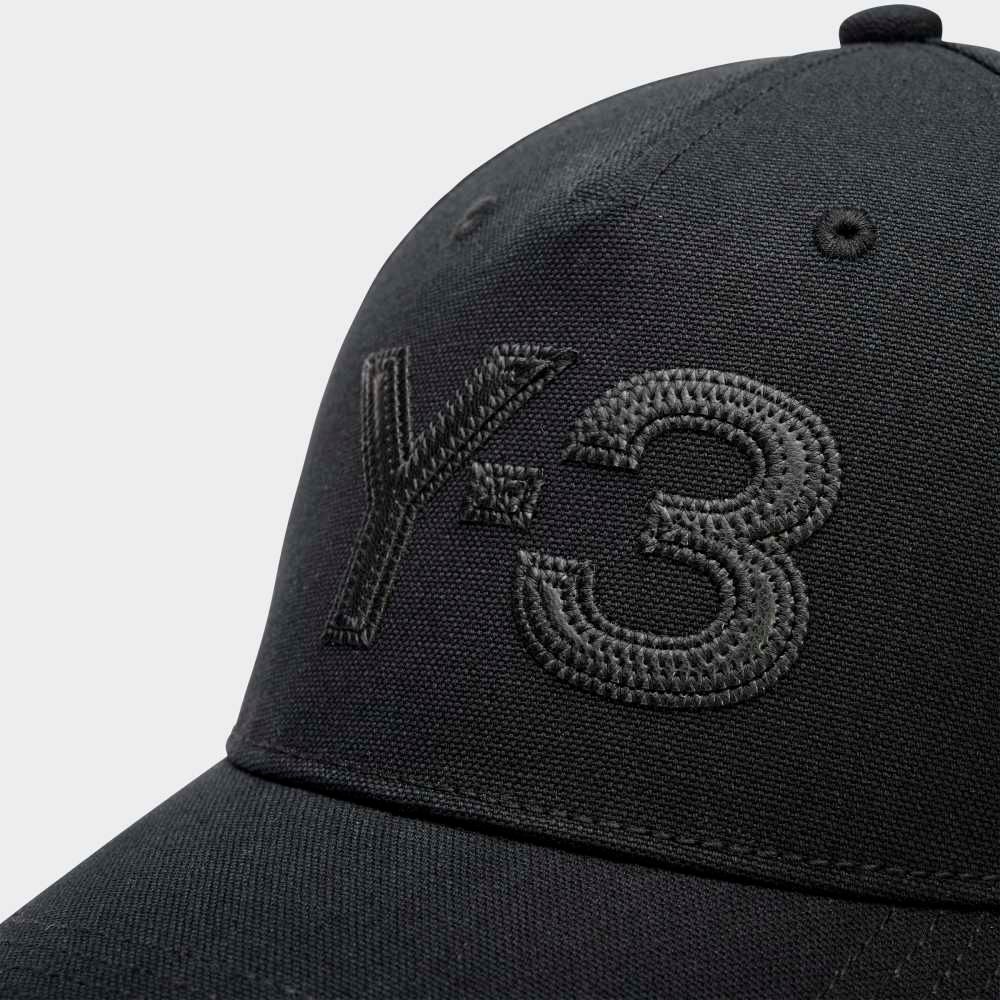 Y-3 LOGO CAP （BLACK × BLACK） / ロゴ刺繡 キャップ （ブラック × ブラック）｜KT0567