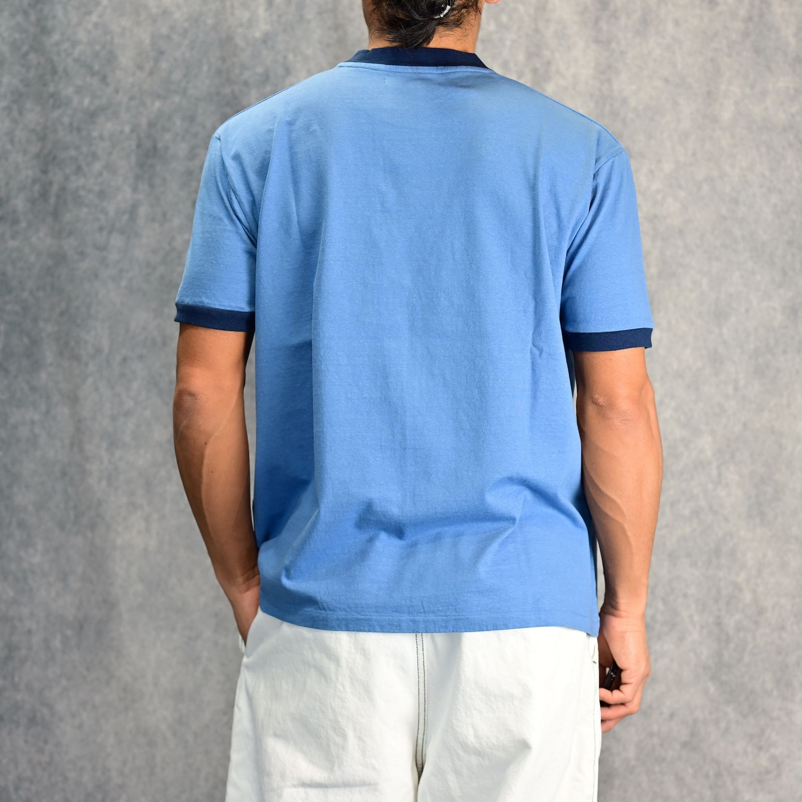 SHIRLEYS Ringerneck T-SH （BPT） /  リンガー プリントTシャツ （ブルー） 2503-4003
