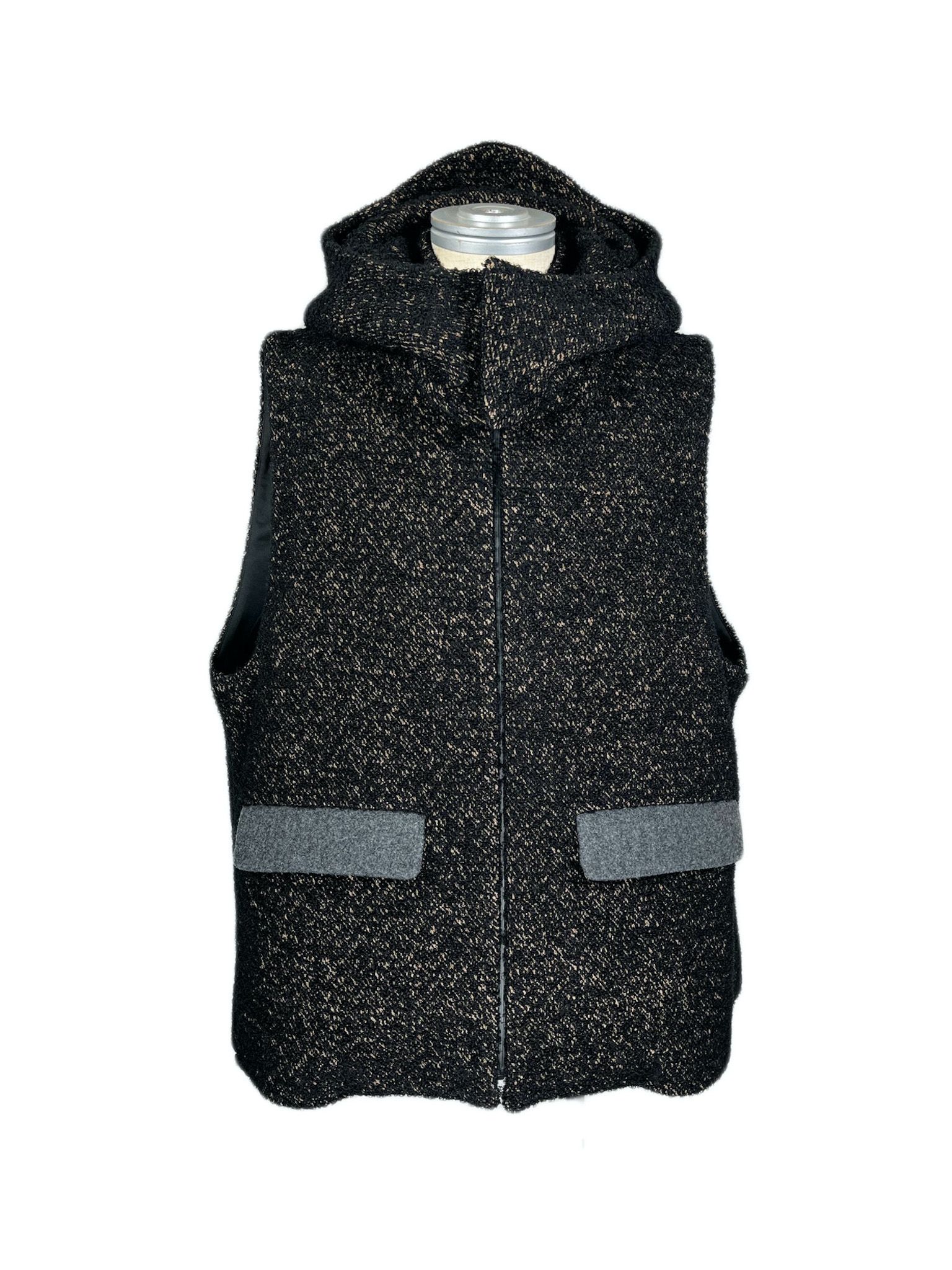 フードベスト / LB22AW-VE01-LYS (BLACK and TAN)