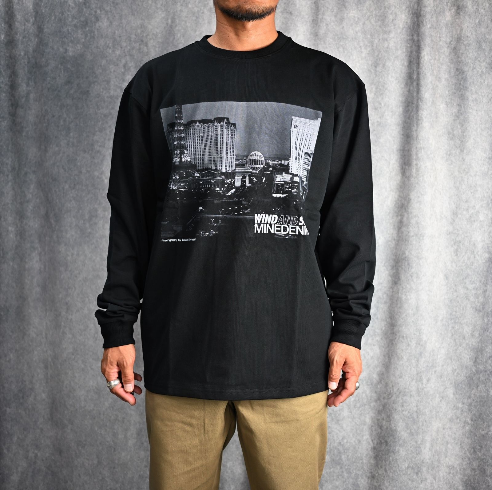 WIND AND SEA×MINEDENIM Photo L/S Tee （BLK / ブラック）