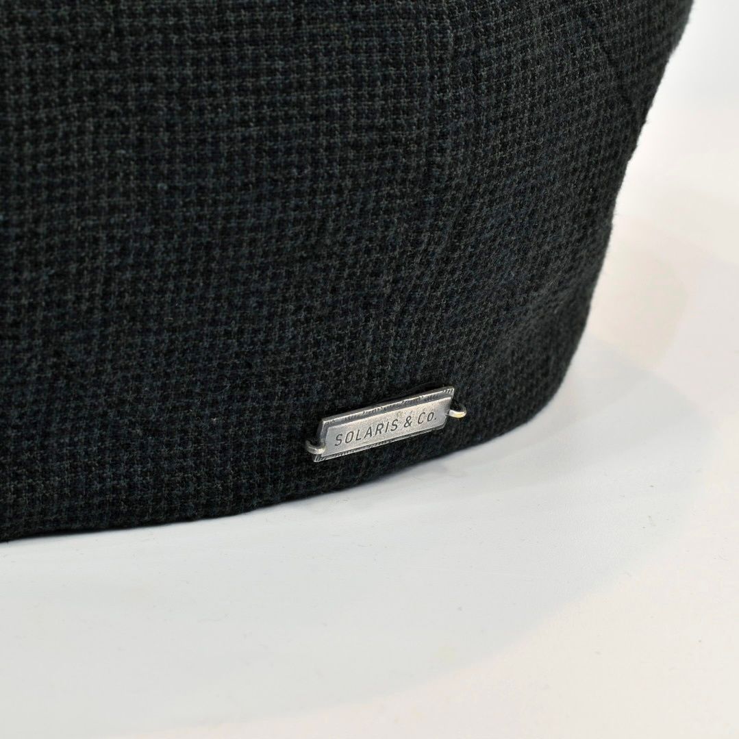 Linen Houndstooth Casquette "OLDBOY" (GREEN) / 千鳥格子 キャスケット