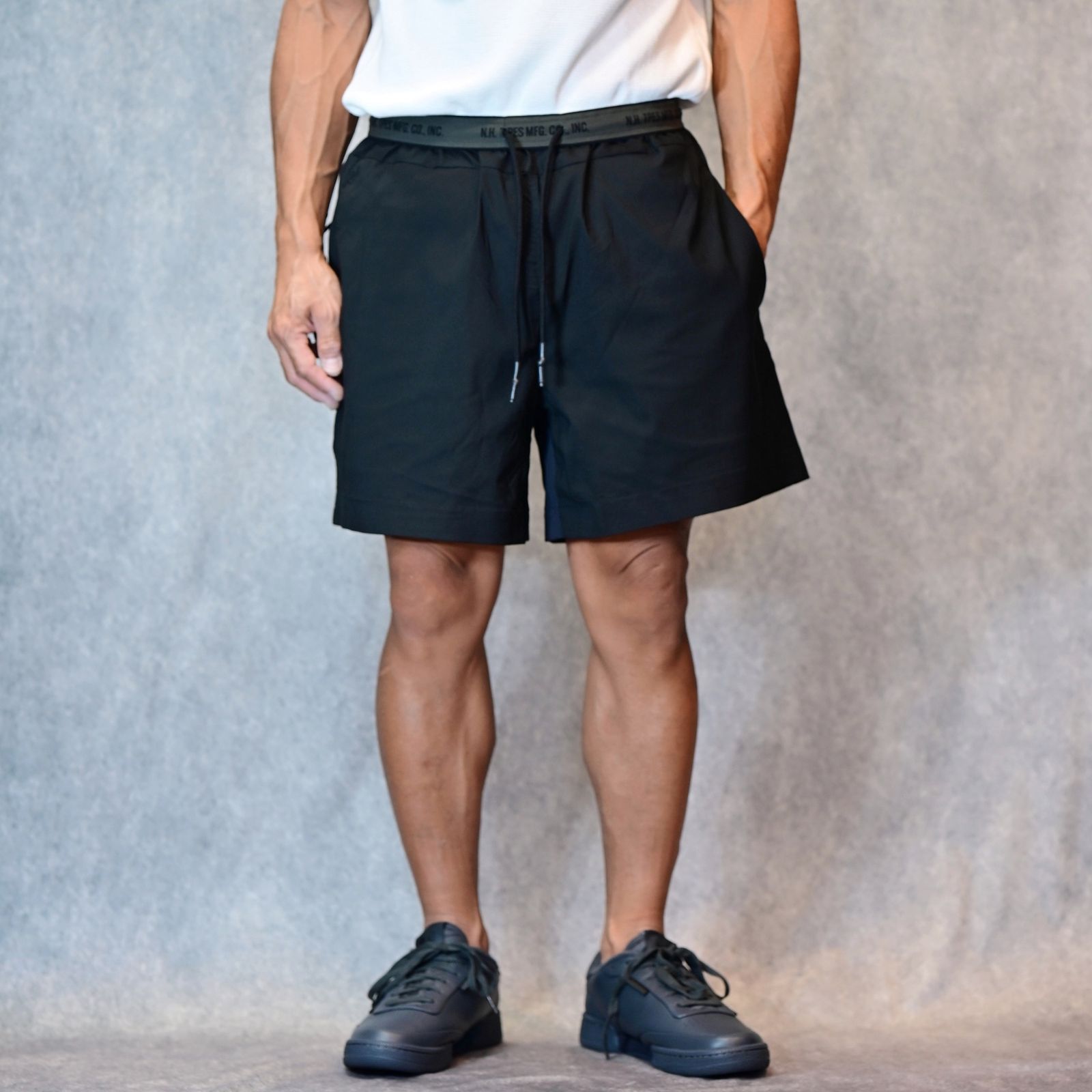 HALF PANTS （BLACK） / ハーフ ショーツ ショートパンツ （ブラック） 9251-CP52-001