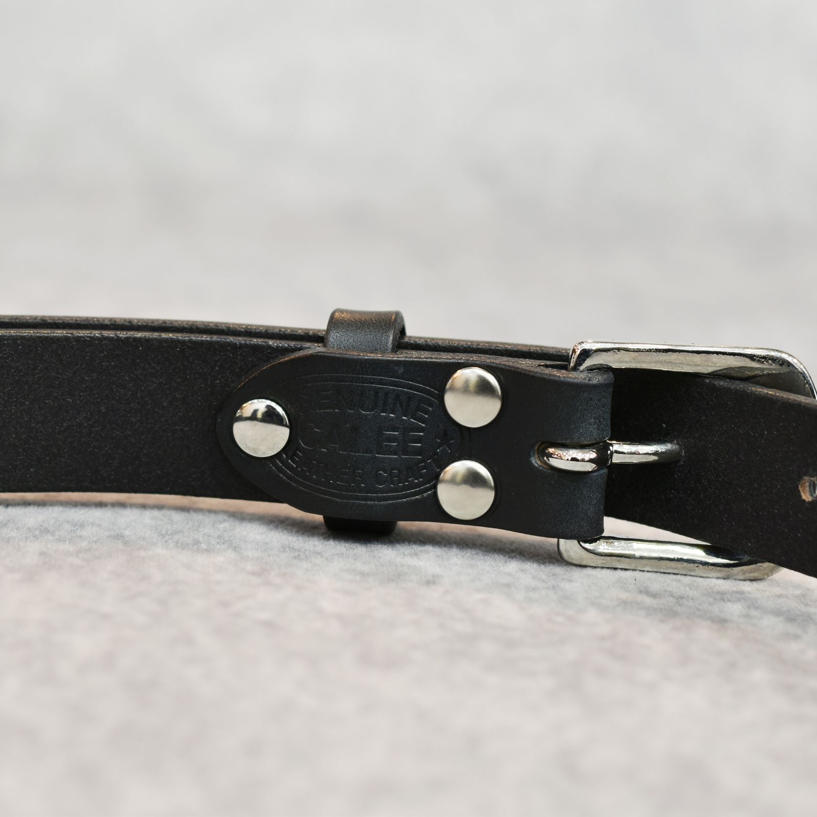 PLANE LEATHER NARROW BELT (BLACK)｜プレーン レザー ナロー ロングベルト｜CL-25AW021LE