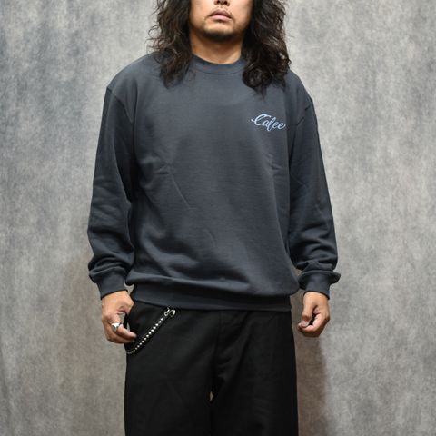 EAGLE PINSTRIPING CREW NECK SW ＜NATURALLY PAINT DESIGN＞ (INK BLACK)｜スウェット トレーナー｜CL-26AWNT005