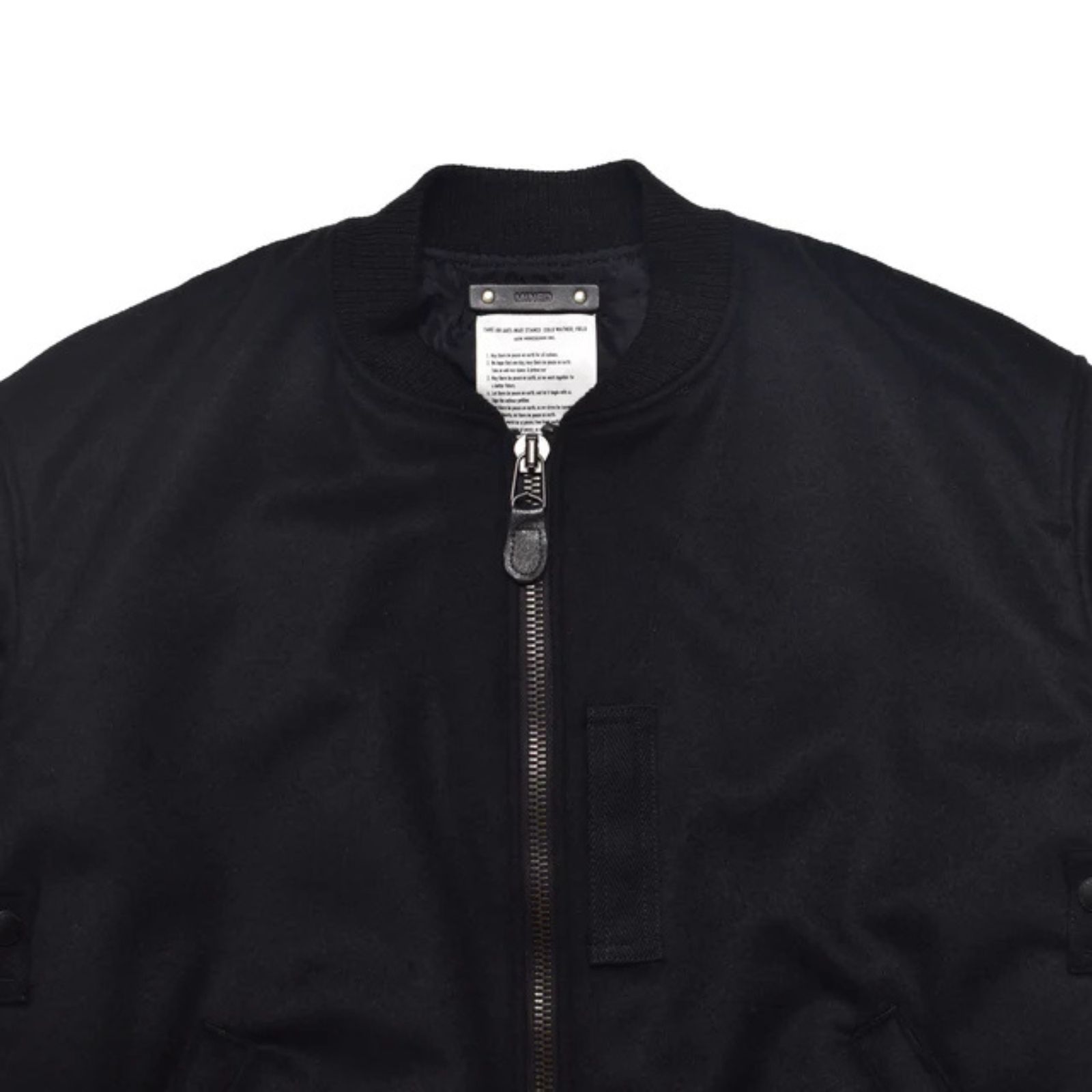 Wool Meiton Bomber JKT （BLK）｜ウールメルトン ボンバージャケット フライトジャケット｜2511-9001