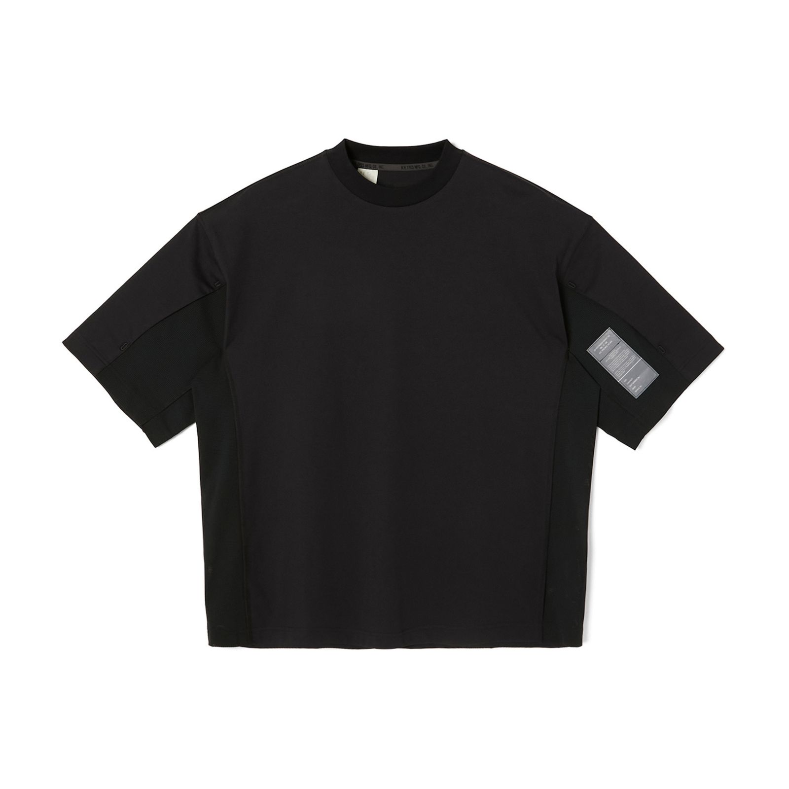 SIDE-PANEL T-SHIRT （BLACK） / ドロップショルダー Tシャツ （BLACK） 9251-CS53-015