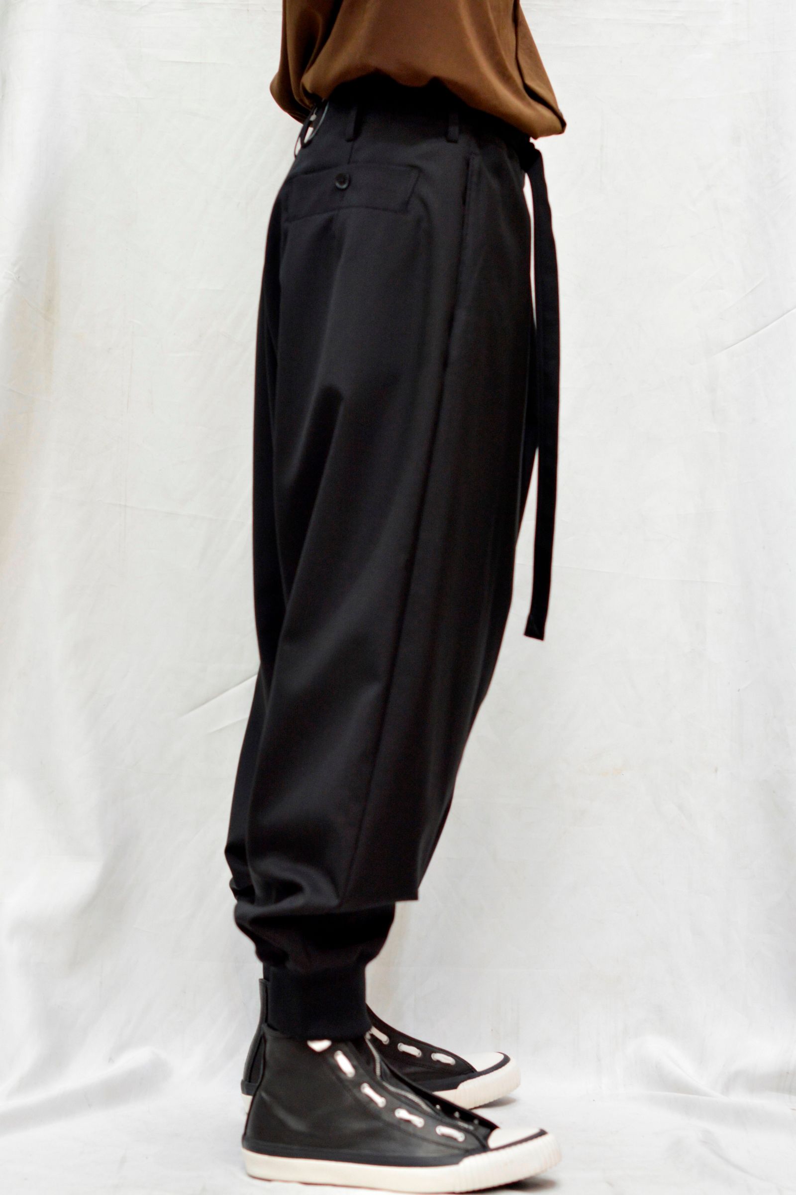 T/W Wrap Saruel Rib Pants