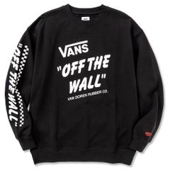 CALEE × VANS Drop shoulder crew neck sweat (Black) / ヴァンズ コラボレーション クルーネックスウェット / 送料無料対象外