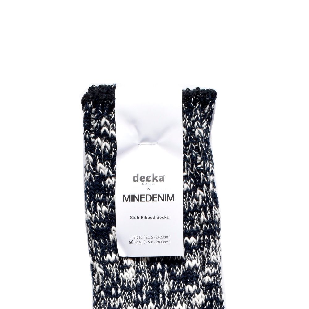 decka* MINEDENIM Melange Rib SOX （DNY） /  リブソックス （ダークネイビー）