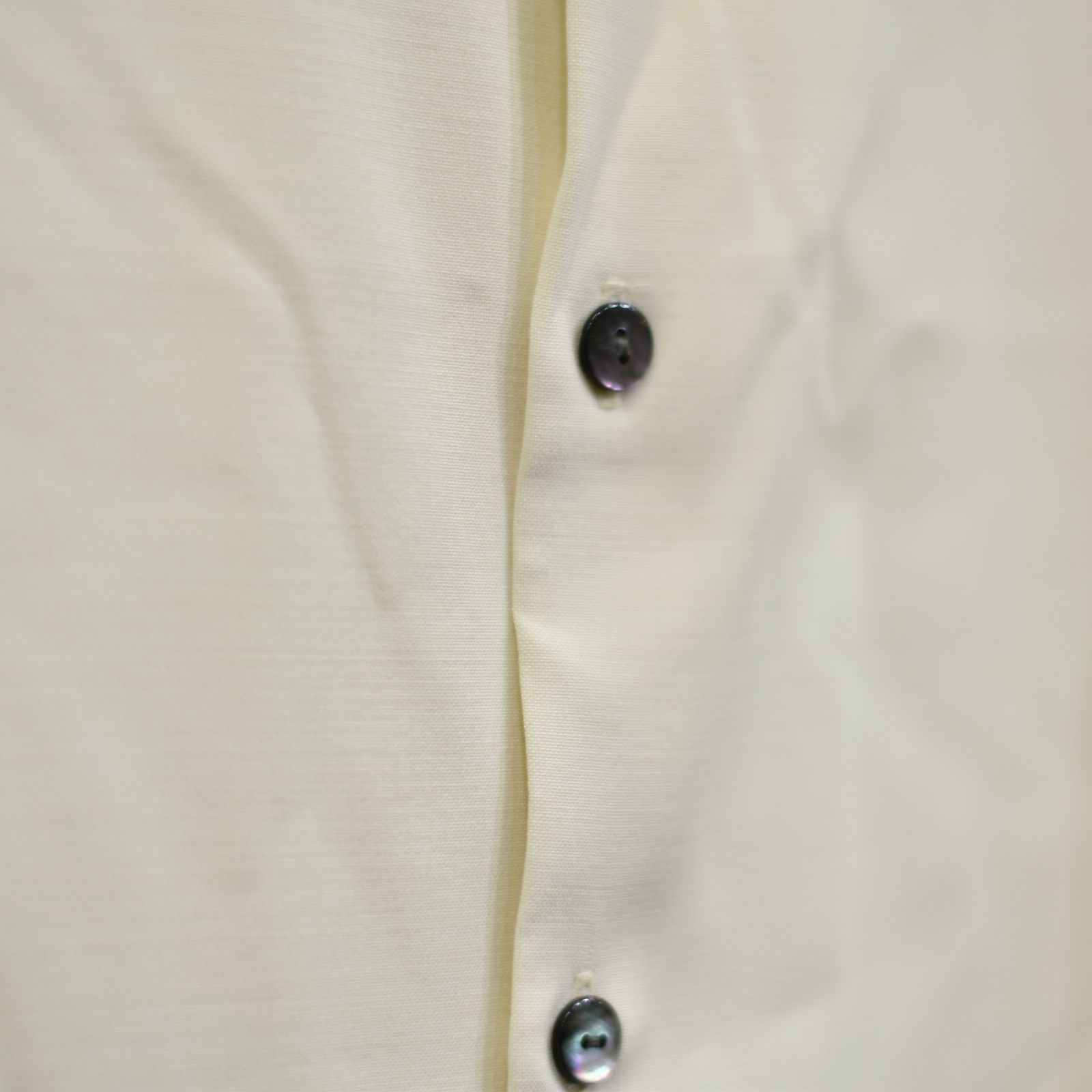 stand neck crevice shirt (WHITE) / スタンドネック サイドスリット シャツ