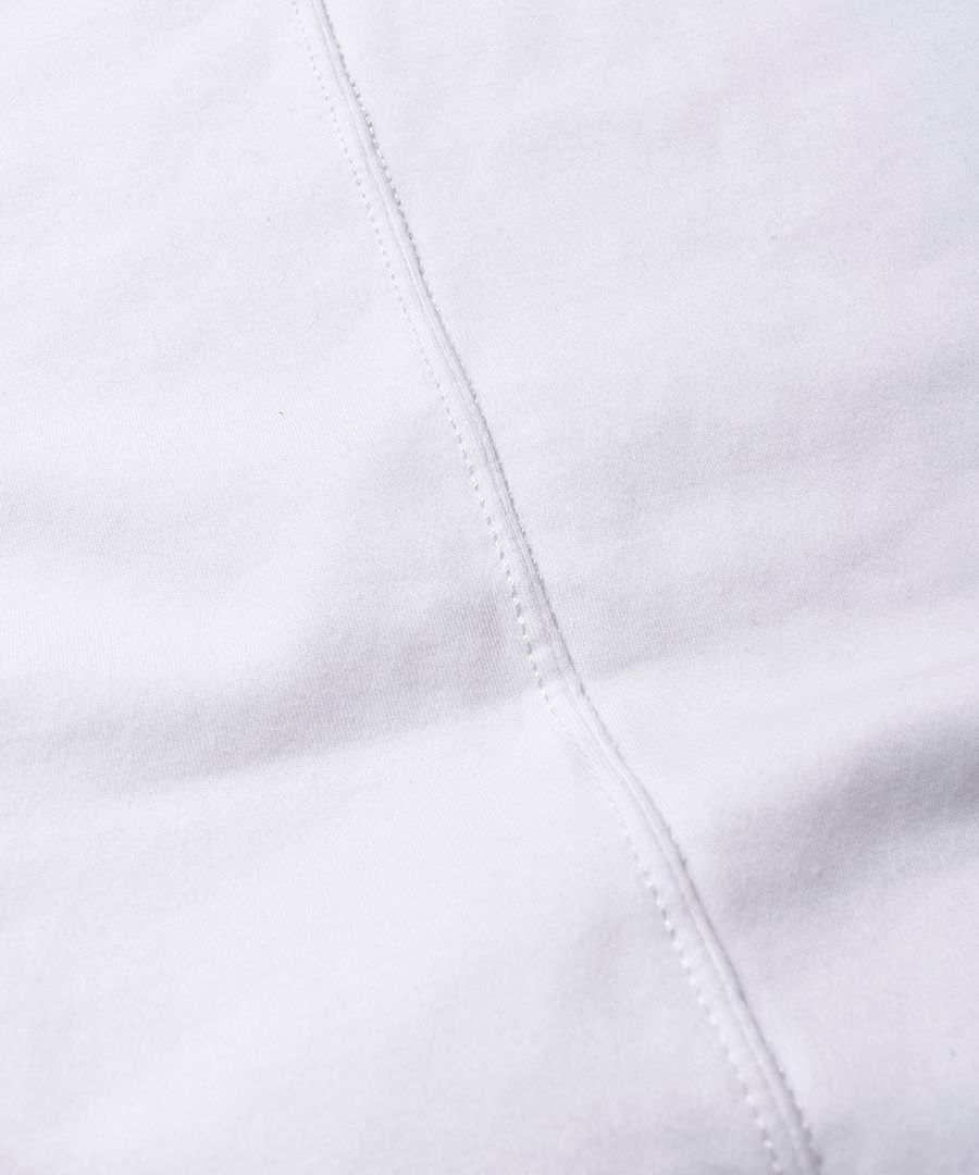 Smooth Mockneck Half Sleeve T-SH （WHT）
