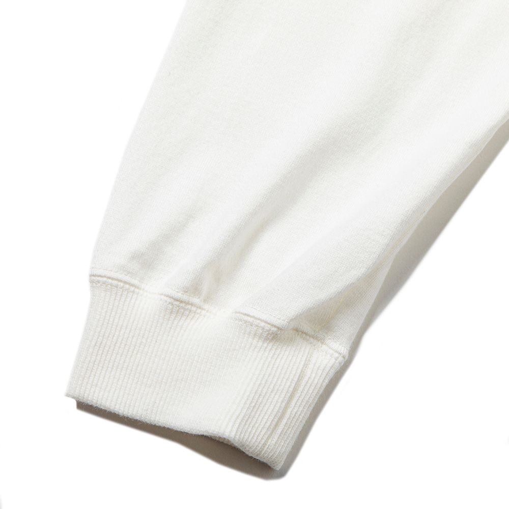 CAL Logo fol L/S t-shirt -Naturally paint design- (White) / ロングスリーブ Tシャツ