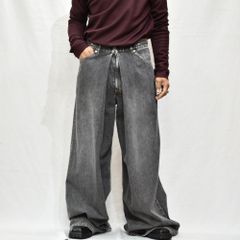 WASHED DENIM SUPER WIDE PANTS ”