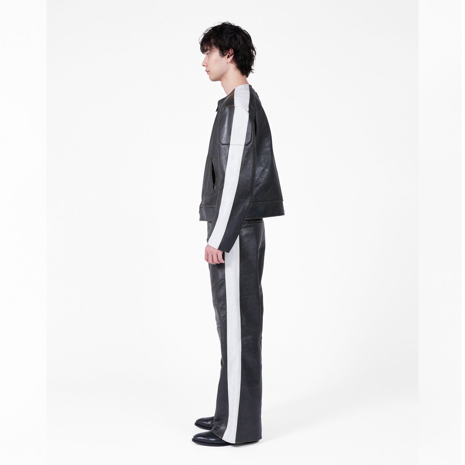 RACING JACKET LEATHER (BLACK) / レーシング レザージャケット （ブラック）