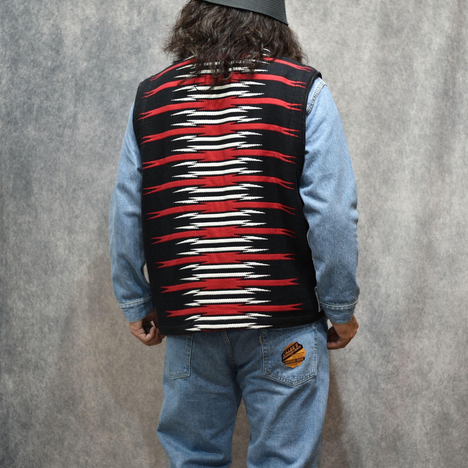 NATIVE BLANKET VEST (BLACK)｜ネイティブ ブランケット ベスト｜CL-26EA001ULT
