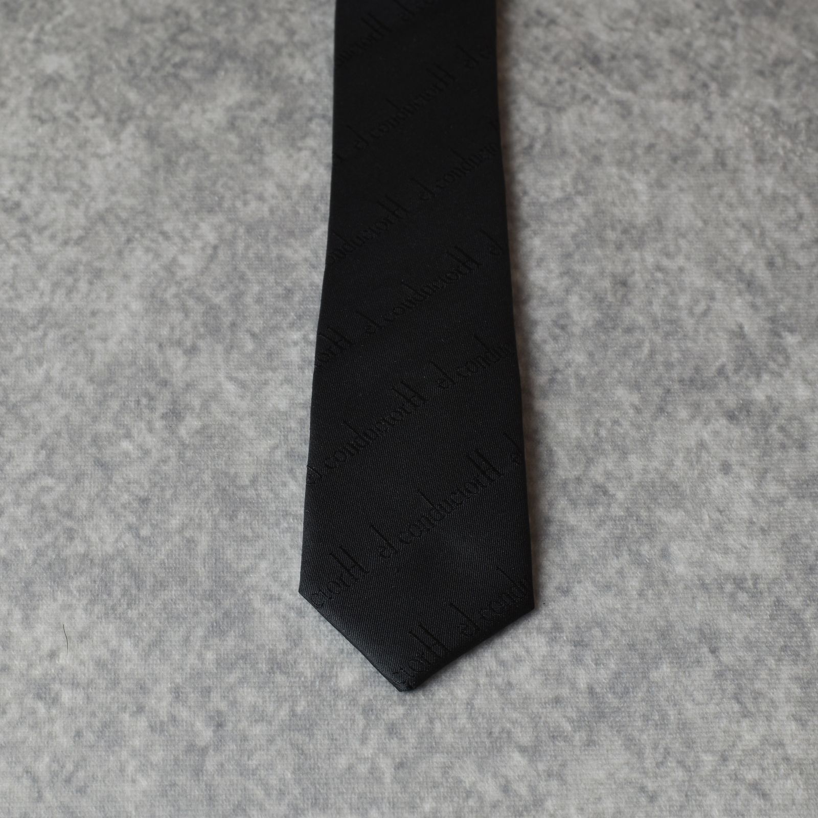 JACQUARD SILK TIE (BK) / ジャガード シルク ネクタイ