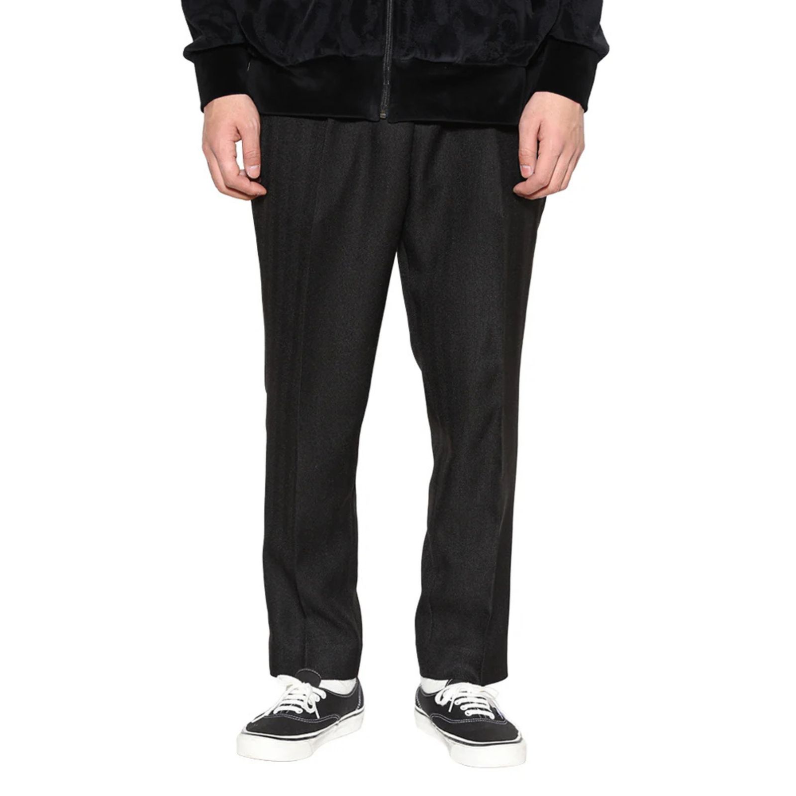 VINTAGE TYPE HERRINGBONE SLACKS (BLACK)|ヘリンボーン スラックス|CL-25AW032