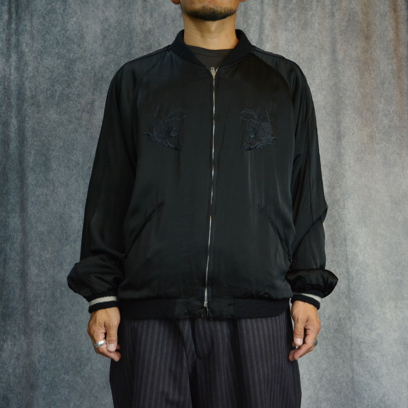 Y's - Y's REVERSIBLE JACKET （BLACK） / リバーシブル スカジャン （ブラック） | chord online  store