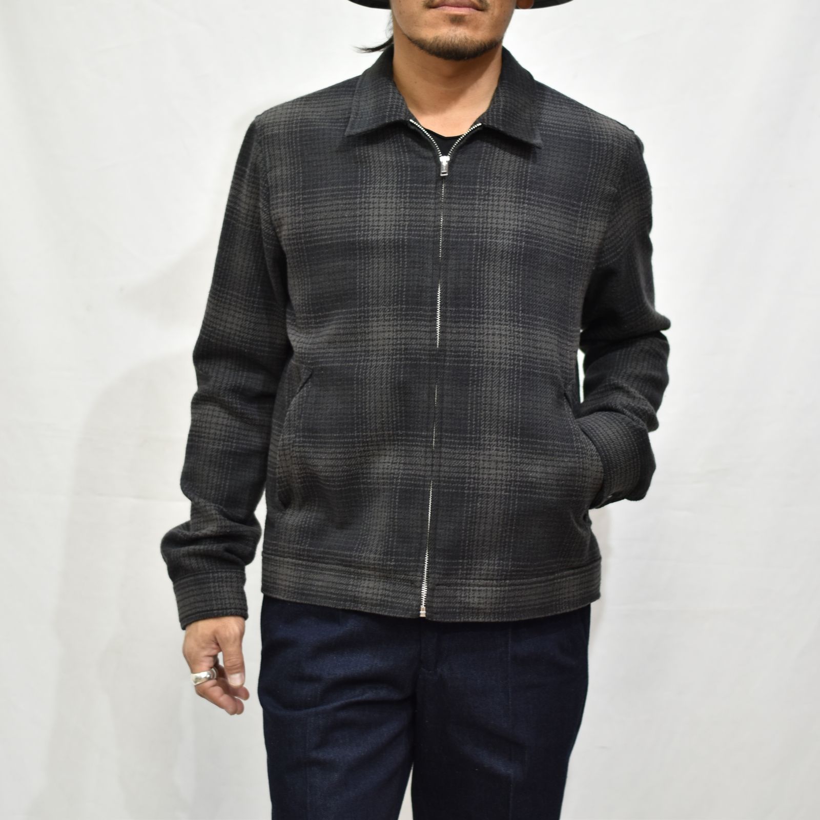 MINEDENIM - Grandrelle V.Check Flannel Zipup BZ | chord online store